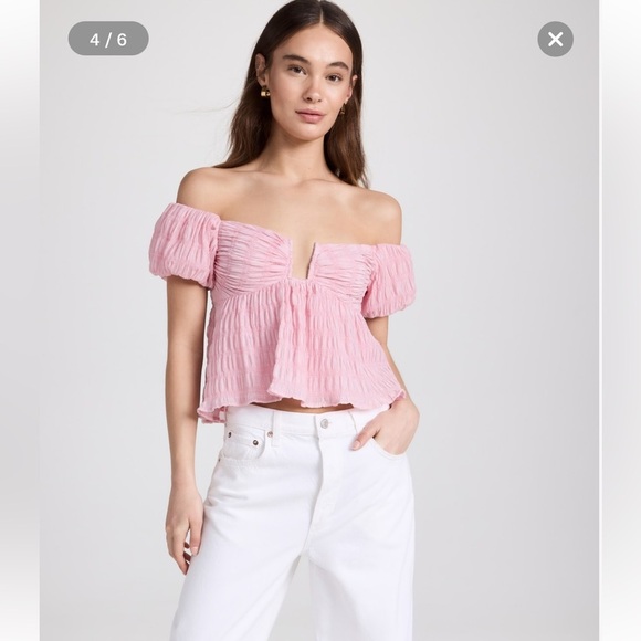 ASTR the Label pink puff top medium - Picture 12 of 16